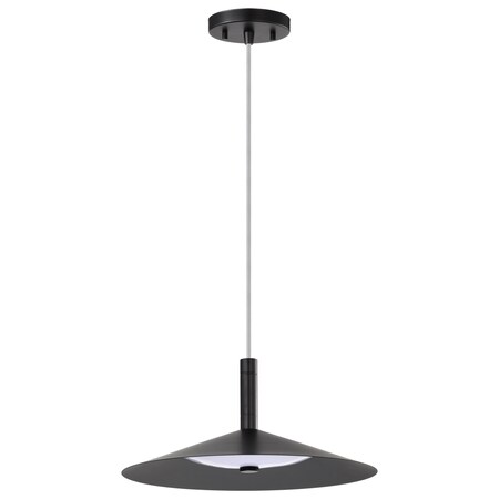 Nuvo Corrine, 14 Inch LED Pendant, Matte Black, 3K/4K/5K CCT Selectable 62/2072